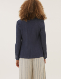 Denim Single Breasted Blazer