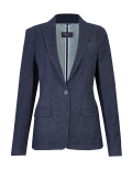 Denim Single Breasted Blazer