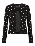 Jersey Slim Polka Dot Jacket