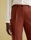 Crepe Tapered 7/8 Trousers