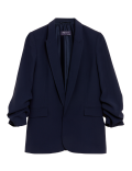 Ruched Sleeve Blazer