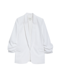 Ruched Sleeve Blazer