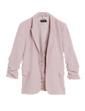 Ruched Sleeve Blazer