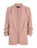 Ruched Sleeve Blazer