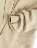 Ruched Sleeve Blazer