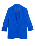 Ruched Sleeve Blazer