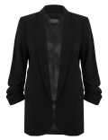 Ruched Sleeve Blazer