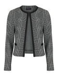 Jersey Slim Checked Short Jacket