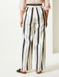 Striped Wide Leg Trousers