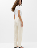 Ultimate Pleat Front Straight Leg Trousers