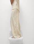 Plisse Palazzo Trouser