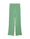 Plisse Palazzo Trouser