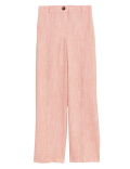 Linen Wide Leg Trousers