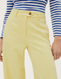 Crepe Wide Leg Trousers