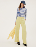 Crepe Wide Leg Trousers