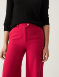 Crepe Wide Leg Trousers