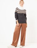 Satin Wide Leg Pyjama Trousers