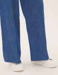 Cotton Mix Plain Regular Fit Palazzo
