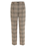 Checked Tapered Ankle Grazer Trousers