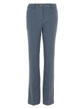 High Waisted Flared Leg Trousers