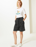 Polka Dot High Waist Tailored Shorts