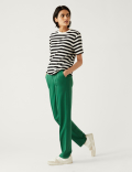 Jersey Straight Leg Trousers
