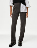 Jersey Straight Leg Trousers