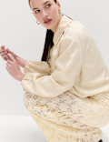 Lace Wide Leg Trousers