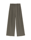 Pleated Wide Leg Trousers