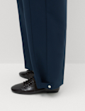Double Pleat Cuff Detail Trousers