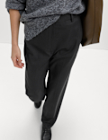 Straight Leg Trousers with Stretch