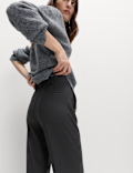 Straight Leg Trousers with Stretch