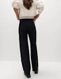 Straight Leg Trousers with Stretch