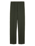 Jersey Straight Leg Trousers