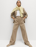 Relaxed Straight Leg Trousers