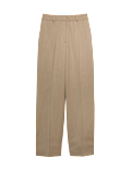 Relaxed Straight Leg Trousers