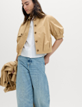 Pure Cotton Balloon Sleeve Jacket