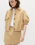 Pure Cotton Balloon Sleeve Jacket