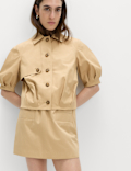 Pure Cotton Balloon Sleeve Jacket