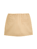 Pure Cotton Twill Mini A-Line Skirt