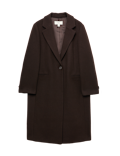 Longline Tailored Coat with Wool