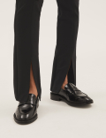Split Front Skinny Trousers
