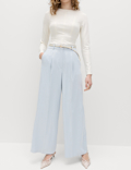 Relaxed Trousers with Linen