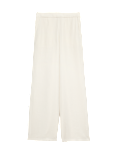 Textured Straight Leg Trousers