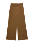 Tailored Side Tab Wide Leg Trousers