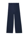 Tailored Side Tab Wide Leg Trousers