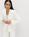 Tie Belted Blazer with Linen