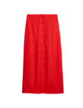 Twill Midi Pencil Skirt