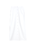 Twill Midi Pencil Skirt
