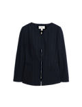 Striped Zip Through Jacket